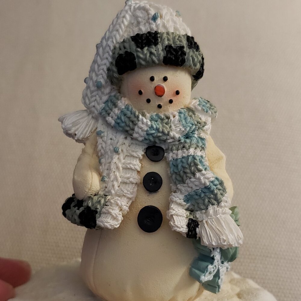 EUC snowman jar candle topper - Picture 7 of 7
